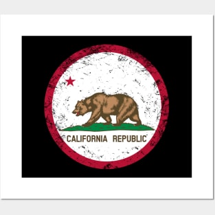 Vintage California Republic Flag Posters and Art